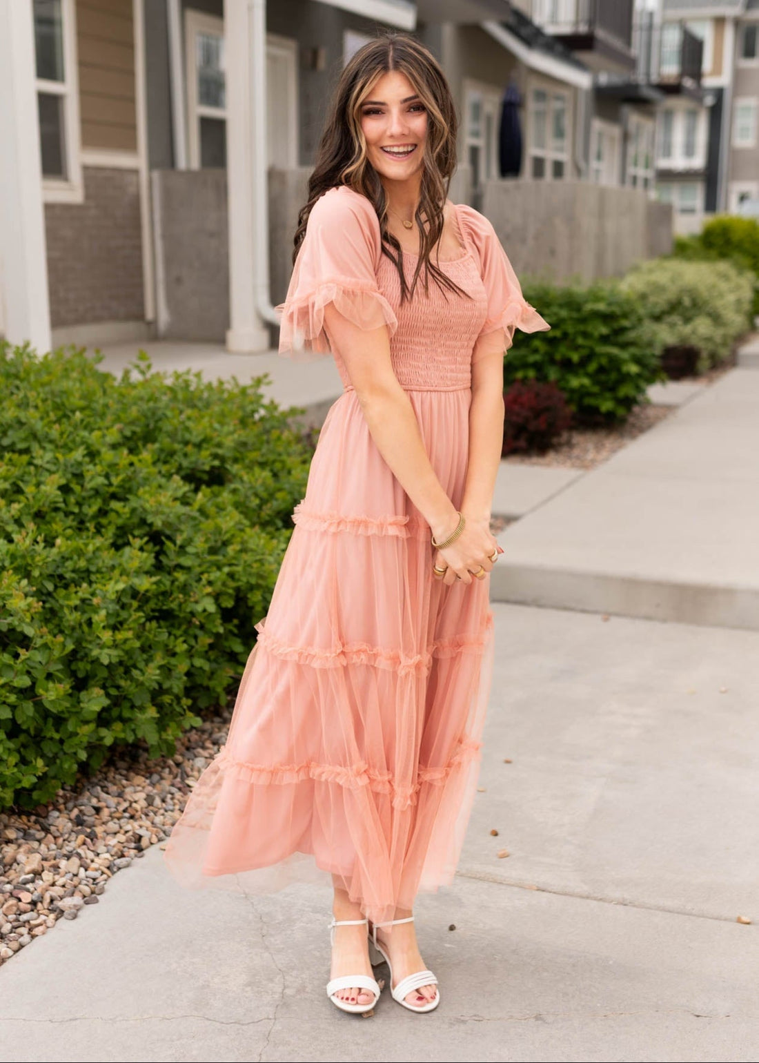 Anneli Dusty Coral Dress