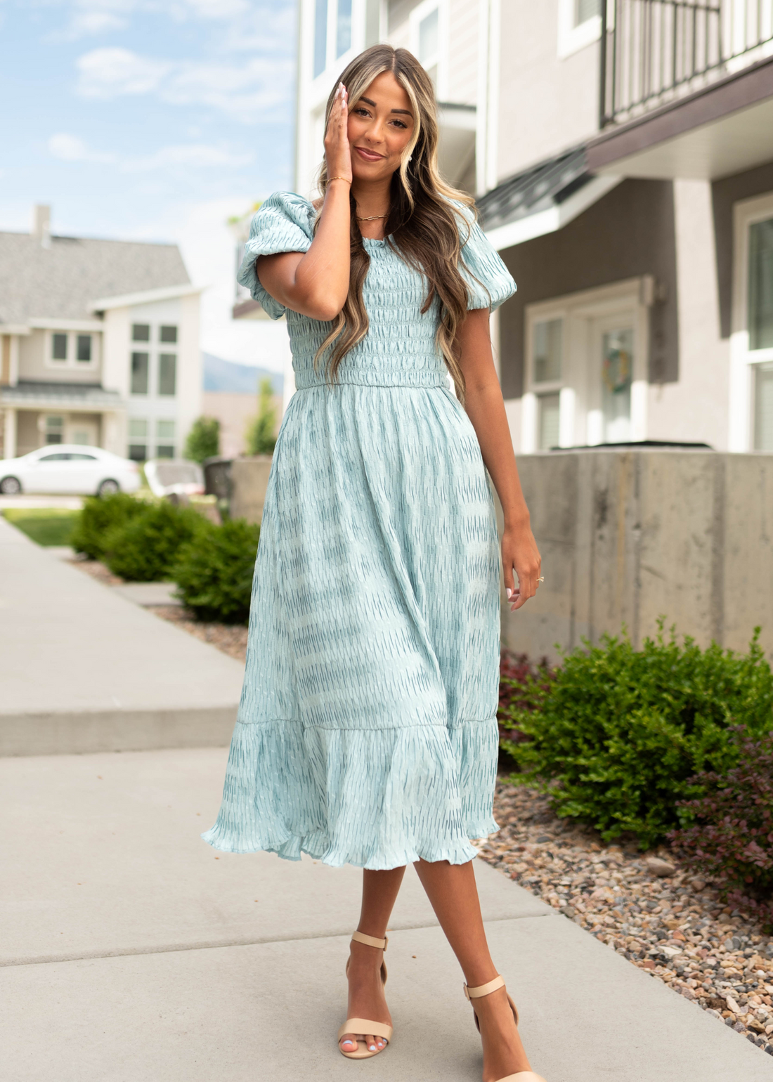 Fiona Seafoam Dress