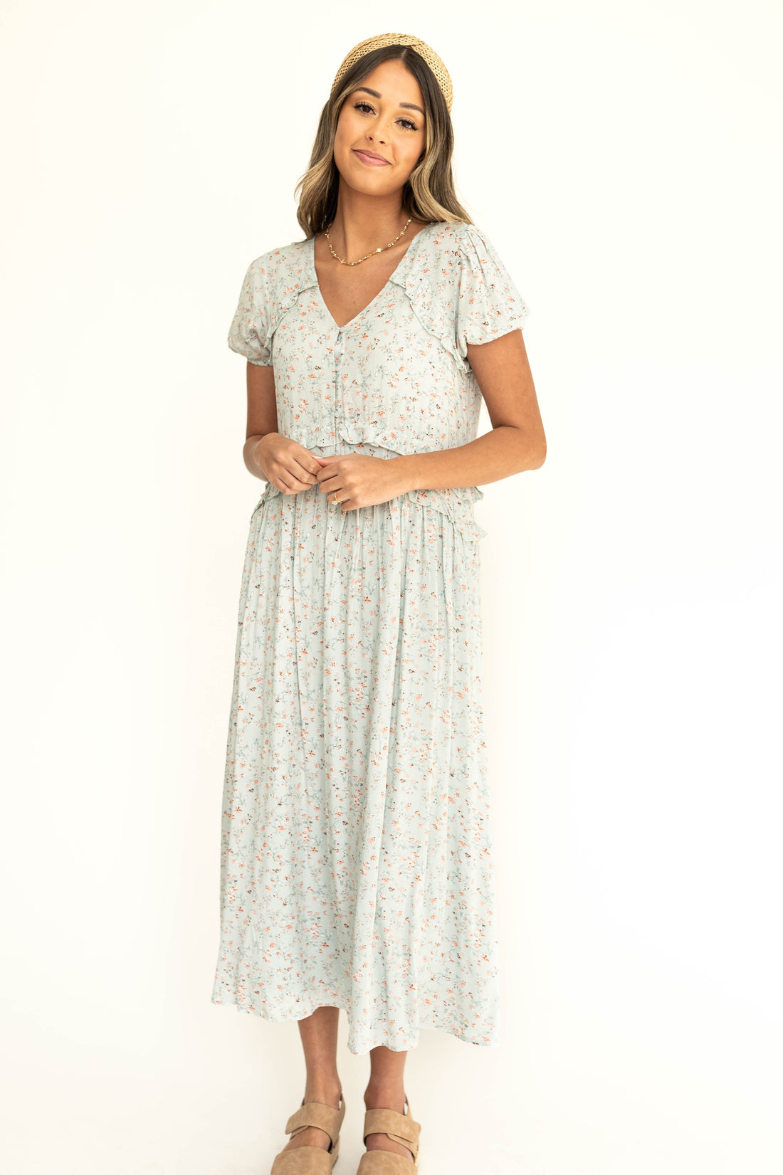 Krista Light Seafoam Dress