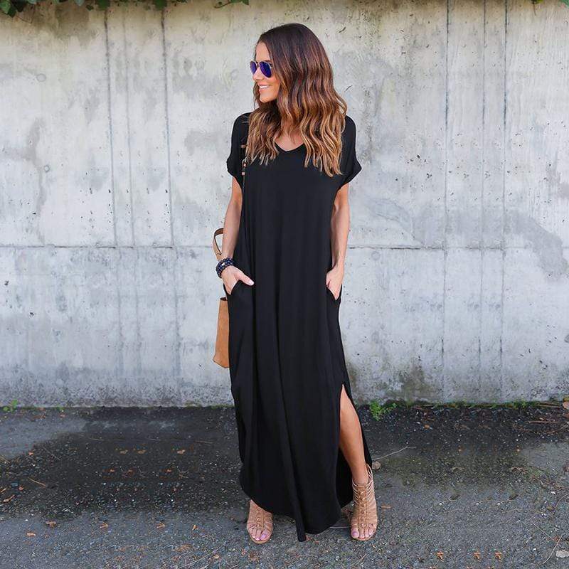 Casual T-Shirt Maxi Dress